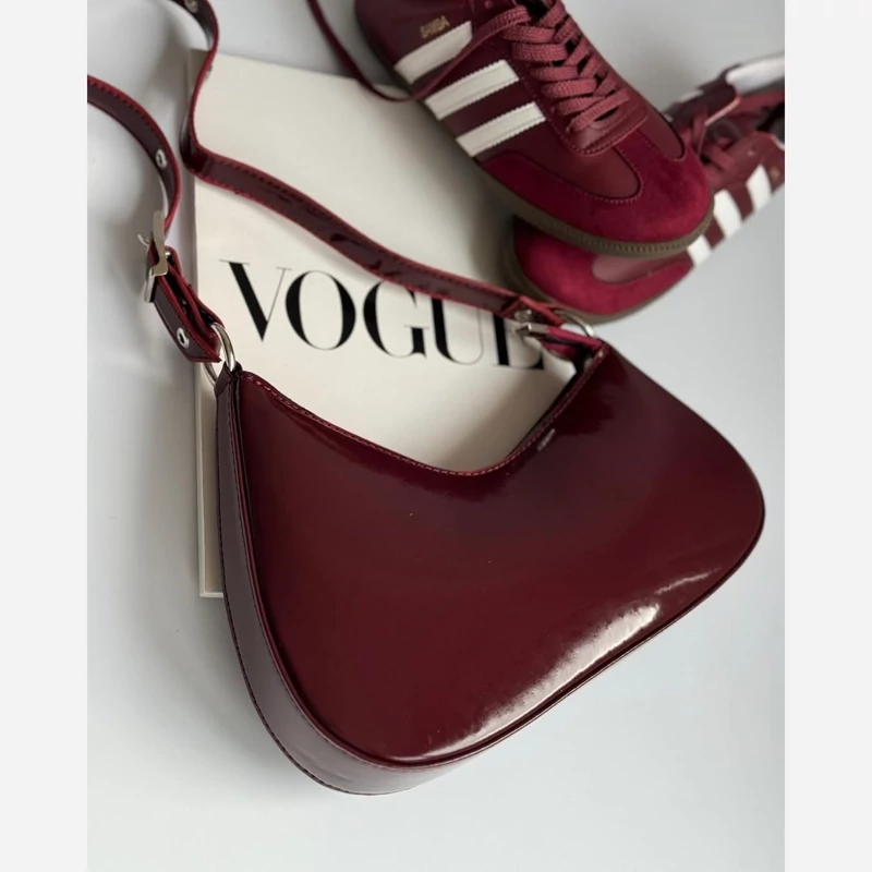 کیف ترند نیم هلالی چری و زرشکی